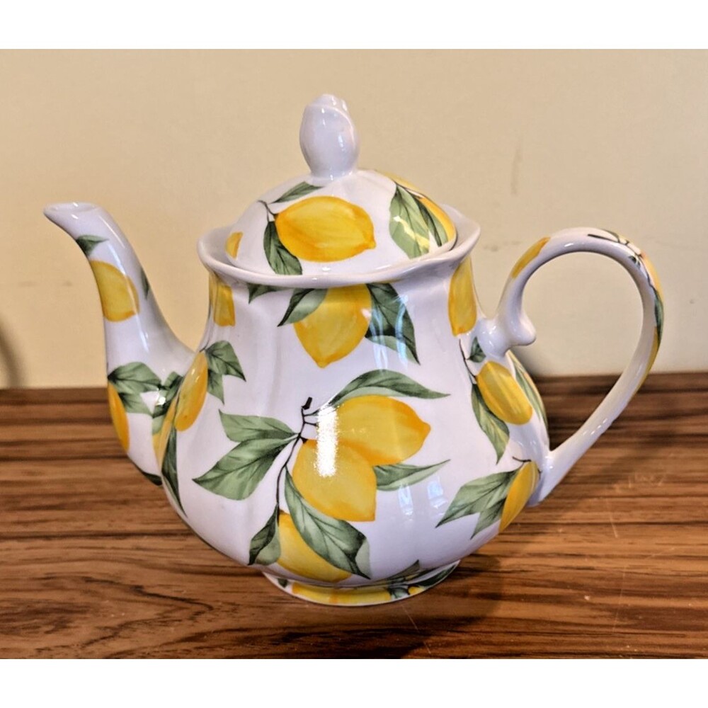 Kent Pottery European Style Porcelain Lemon Teapot Decorative Ashley Grace Coll